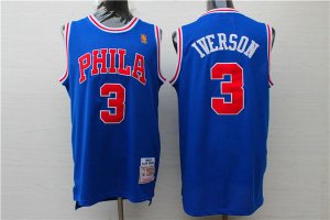 Maillot De Basket Philadelphia 76ers Allen Iverson 3 Retro Bleu
